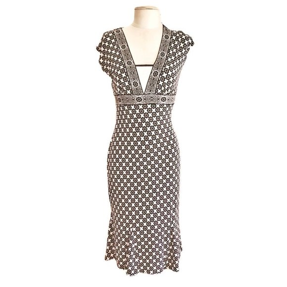 Donna Morgan Dresses & Skirts - DONNA Morgan black and white geometric patter midi cocktail dress